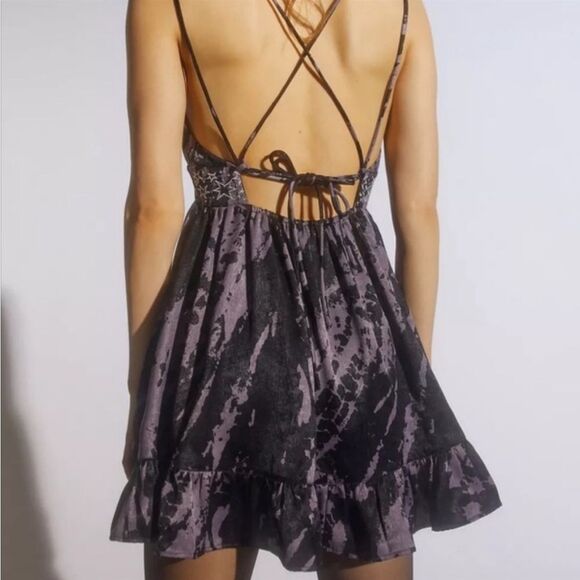Urban Outfitters Tie Dye Strappy Mini Dress - Picture 2 of 4